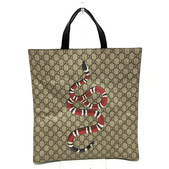 GUCCI GG Supreme 2WAY Bag Shoulder Bag Hand Bag GG Supreme Canvas Beige - Picture 1 of 16